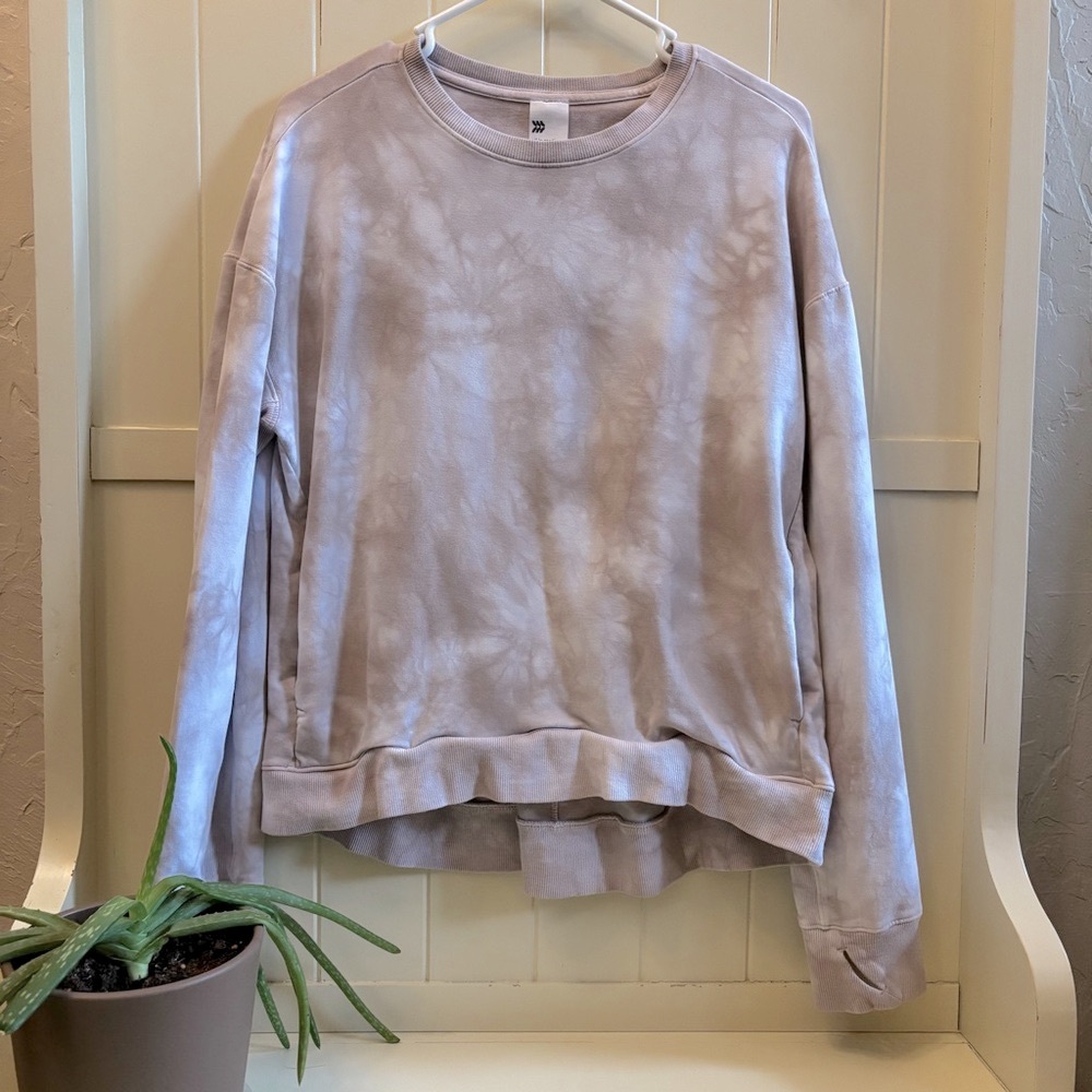 Tie-Dye Crewneck Lightweight Sweatshirt